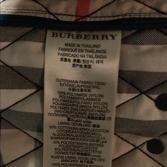 Burberry Brit Mens navy Quilted Jacket - Picture 5 of 7